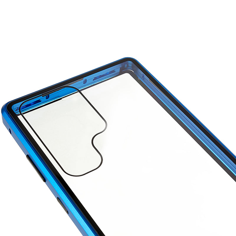 For Samsung Galaxy S23 Ultra Metal Frame Double-sided Tempered Glass Phone Case For Samsung Galaxy S23 Ultra Metal Frame Double-sided Tempered Glass Phone Case